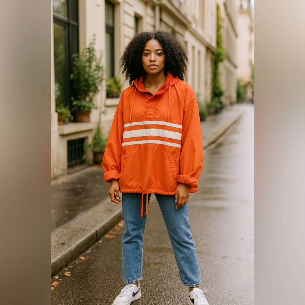 Vintage Gap Orange Nylon Windbreaker